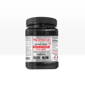 RED DEVIL D9 DUAL GUMMIES 7500MG BOTTLE 25CT – APPLE+CHERRY HYBRID