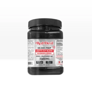 RED DEVIL D9 DUAL GUMMIES - BLUEBERRY LEMON D9+HHC+THCP 7500mg