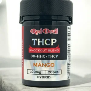 RED DEVIL D9 DUAL GUMMIES 2000MG BOTTLE 20PCS–MANGO HYBRID